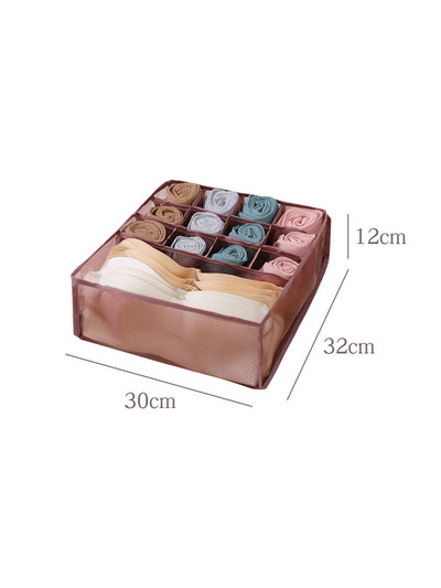 Fiókok Elválasztó dobozok Fehérnemű Ruha Rendszerező Fiók Nylon Elválasztó Szekrény Rendszerező Összecsukható Nyakkendők Zokni Rövidnadrág Szervező