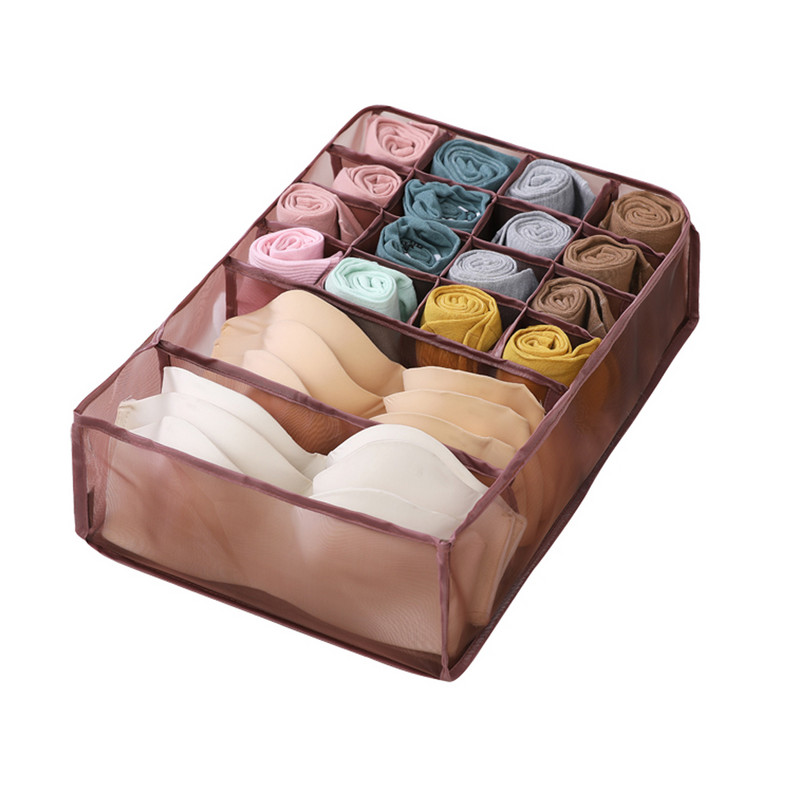 Fiókok Elválasztó dobozok Fehérnemű Ruha Rendszerező Fiók Nylon Elválasztó Szekrény Rendszerező Összecsukható Nyakkendők Zokni Rövidnadrág Szervező