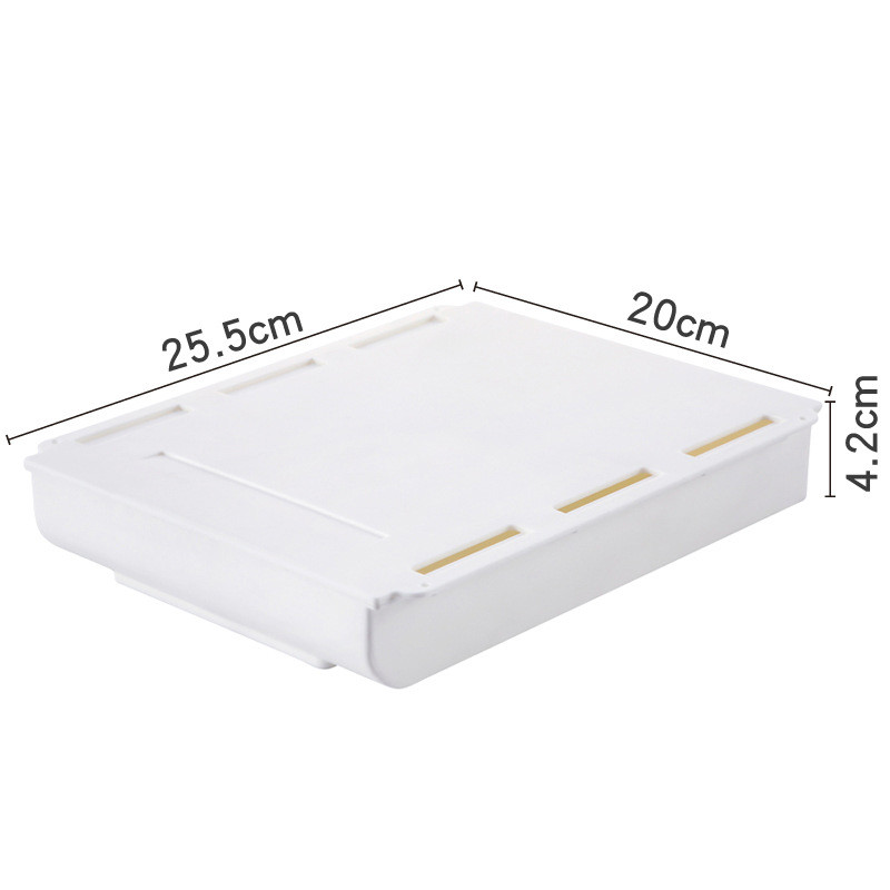 Pašlīmējoša slēpta uzglabāšanas kaste zem galda Aplauzuma organizators zem rakstāmgalda Uzglabāšanas atvilktne Organizatora kaste Kancelejas preču uzglabāšana