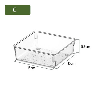 Prozirna kutija s ladicom Kozmetički ormarić Organizator ladica protiv ogrebotina Uredski stol Kutija za pohranu Polica Pregrada Ladica Kutija za pohranu
