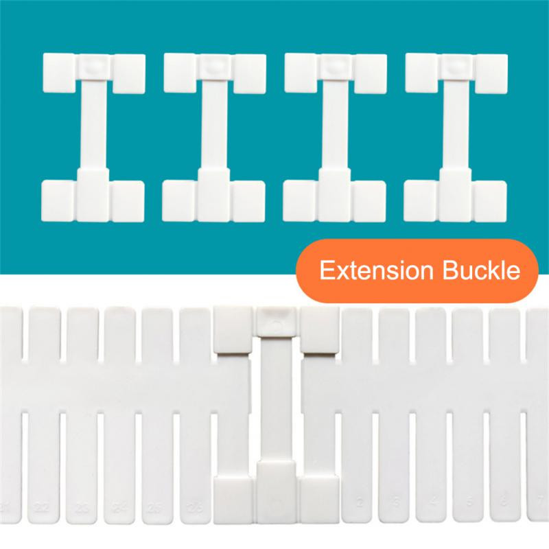 10 vnt. Stalčių pertvaros priedai Prailginimo sagtis Fiksuotas spaustukas Stalčius „Pasidaryk pats“ Sandėliavimo lentų pertvara, kojinių apatinių drabužių organizatorius