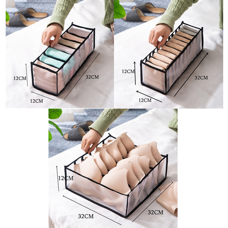Háztartási Fiókok Elválasztó Dobozok Fehérnemű Melltartó Alsónadrág Zokni Tároló Fiókok Szekrény Ruha Rendszerező Szekrények Szervező