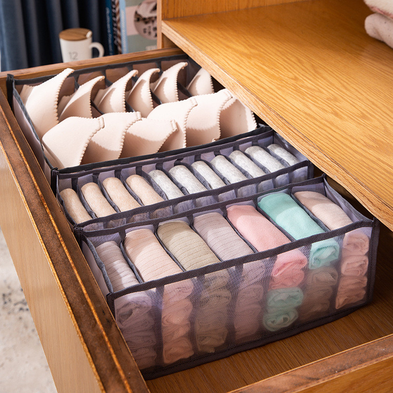 Háztartási Fiókok Elválasztó Dobozok Fehérnemű Melltartó Alsónadrág Zokni Tároló Fiókok Szekrény Ruha Rendszerező Szekrények Szervező