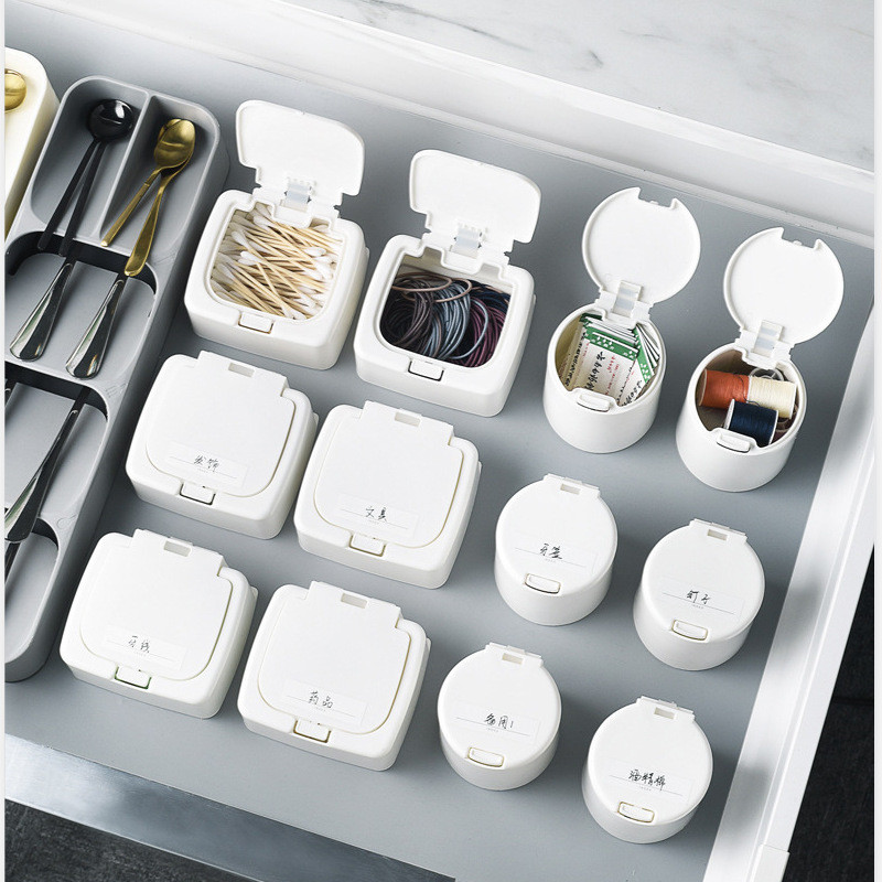 Kūrybinė medvilninio tampono dėžutė mažų objektų klasifikacija Stalčių saugykla Iššokantis langas Pushtype Desktop Organizer Dėklas Almacenamiento