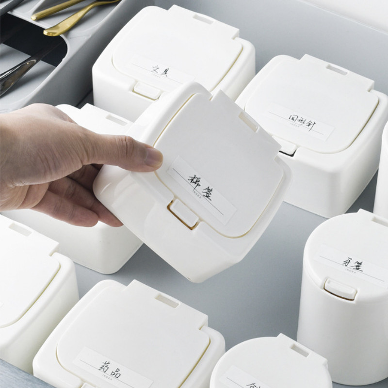 Kūrybinė medvilninio tampono dėžutė mažų objektų klasifikacija Stalčių saugykla Iššokantis langas Pushtype Desktop Organizer Dėklas Almacenamiento