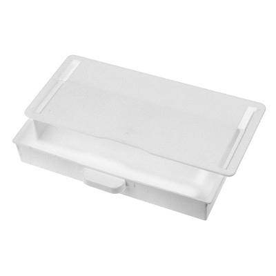 Mini metāla kvadrātveida glabāšanas skārda monētu kaste/galda uzglabāšanas kaste neredzama atvilktne rakstāmgalda apakšdaļa, pastas apdares kaste studentiem kancelejas piederumu kaste