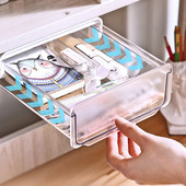 Fiók típusa Tárolódoboz az asztal alatt Punch free Self Stick asztali szervező láthatatlan irodai papíráru különféle tároló fiók