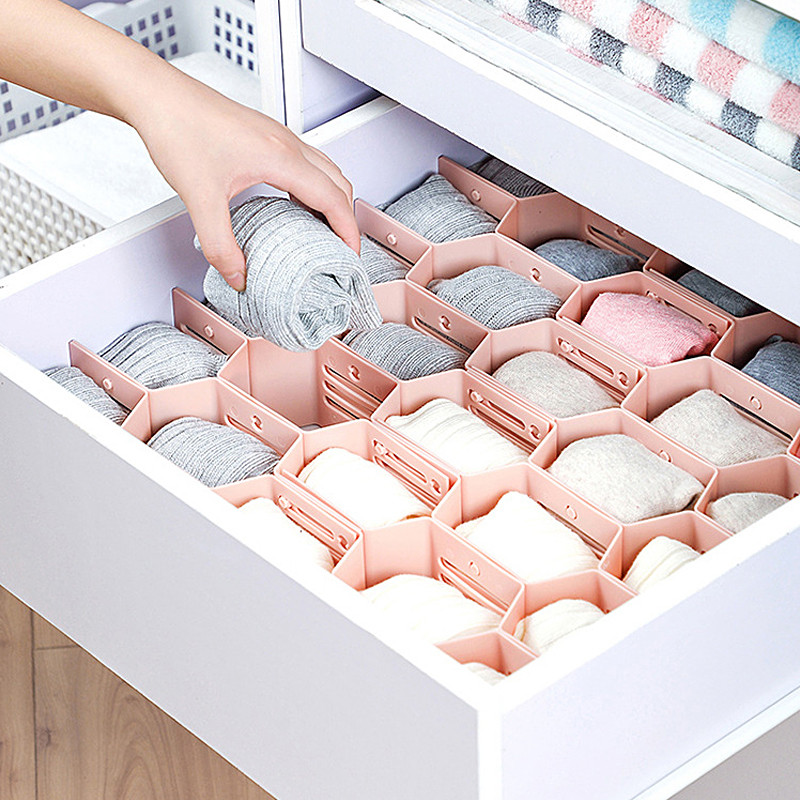 12gab Šūnveida formas atvilktņu sadalītāji Apakšveļa Zeķes Krūšturi Kaklasaites Jostas Šalles Klasifikācija DIY atvilktņu organizators sadalītājs