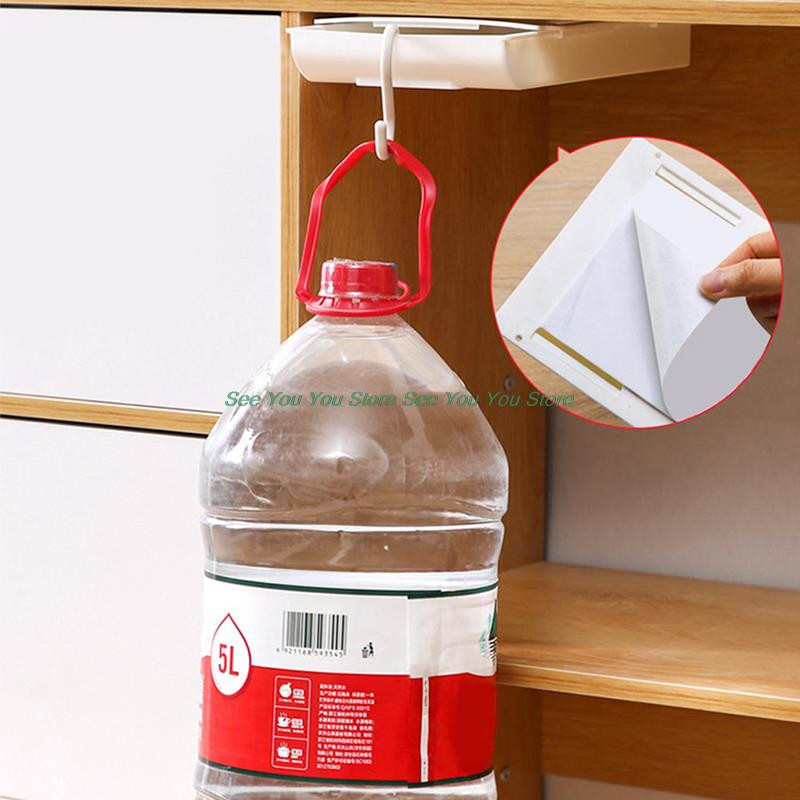 Samoljepljiva ladica za olovke Stolni stol Ladica Organizator Kutija Ispod stolnog stalka Samoljepljiva kutija ispod ladice #30