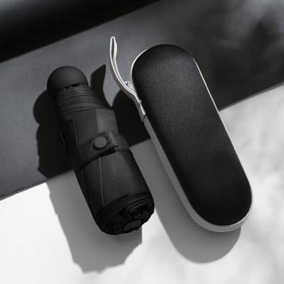 Mini kapsulas lietussargs viegls saulains lietussargs Sieviešu anti-UV saulessargs lietussargs kabatas sauļošanās lietussargs pārnēsājams Paraguas