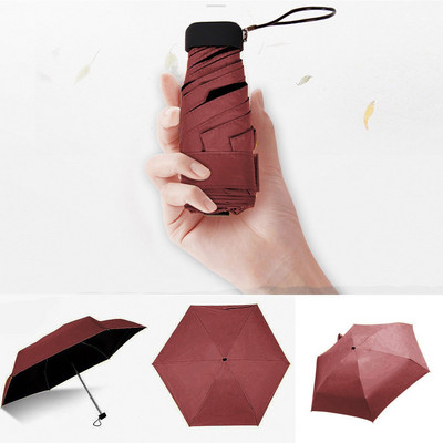 Rainy Day Pocket Ομπρέλα Μίνι Πτυσσόμενες Ομπρέλες Ομπρέλα Ομπρέλα Πτυσσόμενη Ομπρέλα Μίνι Ομπρέλα Καραμέλα Έγχρωμη Ομπρέλα Ταξιδιωτικό εξοπλισμό βροχής
