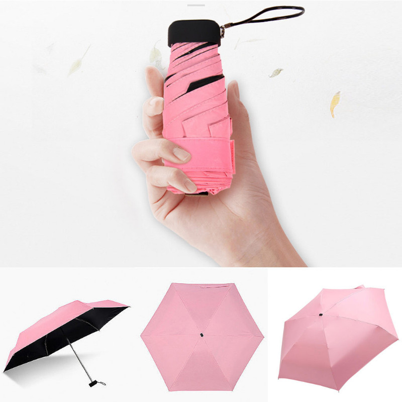 Rainy Day Pocket Ομπρέλα Μίνι Πτυσσόμενες Ομπρέλες Ομπρέλα Ομπρέλα Πτυσσόμενη Ομπρέλα Μίνι Ομπρέλα Καραμέλα Έγχρωμη Ομπρέλα Ταξιδιωτικό εξοπλισμό βροχής