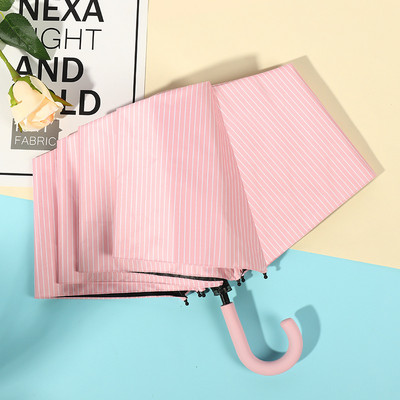 Λαβή σε σχήμα U Pocket Mini Umbrella Anti UV Paraguas Sun Umbrella Rain Αντιανεμική 3 αναδιπλούμενες φορητές ομπρέλες για γυναίκες Παιδιά