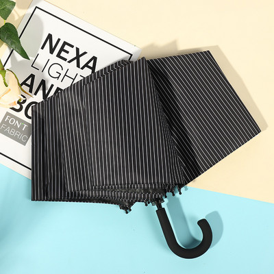 Λαβή σε σχήμα U Pocket Mini Umbrella Anti UV Paraguas Sun Umbrella Rain Αντιανεμική 3 αναδιπλούμενες φορητές ομπρέλες για γυναίκες Παιδιά