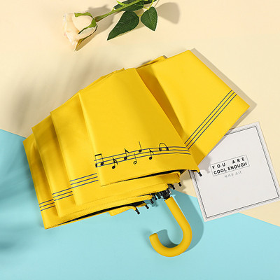 Λαβή σε σχήμα U Pocket Mini Umbrella Anti UV Paraguas Sun Umbrella Rain Αντιανεμική 3 αναδιπλούμενες φορητές ομπρέλες για γυναίκες Παιδιά