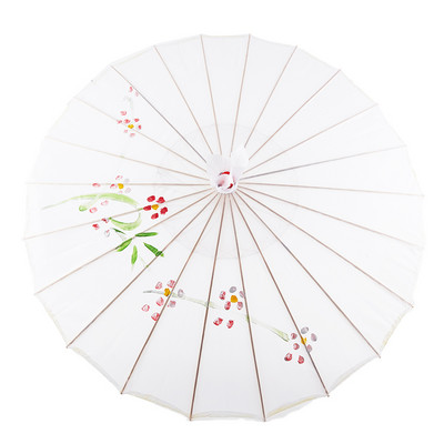 Zīda audums, eļļa, papīrs lietussargs lietus sievietēm dekors Vintage deju rekvizīti persiku ziedi ķīniešu nemateriāli kultūras saulessargi Paragvas