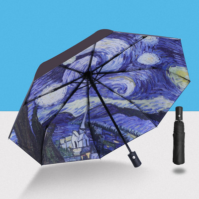 Automatinis skėtis nuo lietaus saulės lietus nuo UV spindulių vėjui atsparus paplūdimio skėtis mergaičių skėčiai sulankstomi skėčiai nuo lietaus moterims nešiojami