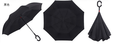 2023. gada saliekams ar garu kātu, divslāņu apgriezts lietussargs, vēja necaurlaidīgs, reverss C-āķis, vīriešu golfa lietussargs, reverss lietussargi sievietēm