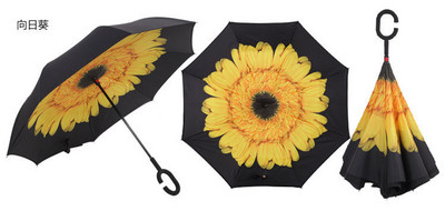 2023. gada saliekams ar garu kātu, divslāņu apgriezts lietussargs, vēja necaurlaidīgs, reverss C-āķis, vīriešu golfa lietussargs, reverss lietussargi sievietēm