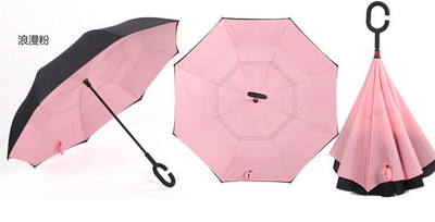 2023. gada saliekams ar garu kātu, divslāņu apgriezts lietussargs, vēja necaurlaidīgs, reverss C-āķis, vīriešu golfa lietussargs, reverss lietussargi sievietēm