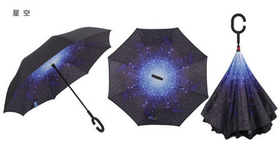 2023. gada saliekams ar garu kātu, divslāņu apgriezts lietussargs, vēja necaurlaidīgs, reverss C-āķis, vīriešu golfa lietussargs, reverss lietussargi sievietēm