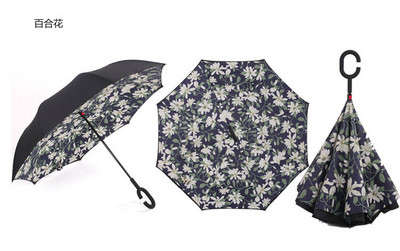 2023. gada saliekams ar garu kātu, divslāņu apgriezts lietussargs, vēja necaurlaidīgs, reverss C-āķis, vīriešu golfa lietussargs, reverss lietussargi sievietēm