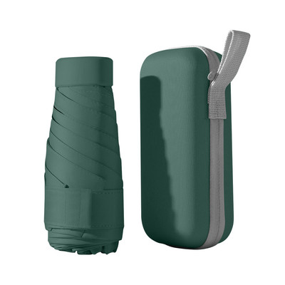 Prijenosni suncobran od 14 cm Mini suncobran UV sklopivi kišobran Zaštita od sunca Ultralaki suncobran za kišu Prijenosni putni kišobran
