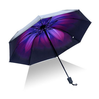 Мъже, жени, слънчев чадър за дъжд, UV защита, ветроустойчиви сгъваеми компактни чадъри за пътуване на открито LBShipping за мъже