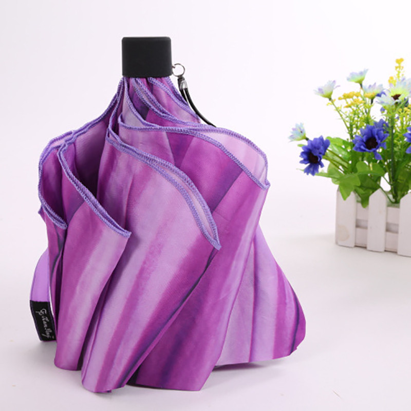 YADA zīmola Ins augstas kvalitātes dzeltens, purpursarkans saulespuķu lietussargs lietus sievietēm lietussargs sievietēm, vēja necaurlaidīgi saliekamie lietussargi YS011