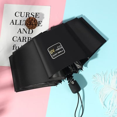 Ženski kišobrani otporni na vjetar, automatski sklopivi, ženski, muški, 3 sklopivi paraguas, veliki luksuzni poslovni kišobran, muški suncobran na dar za kišu