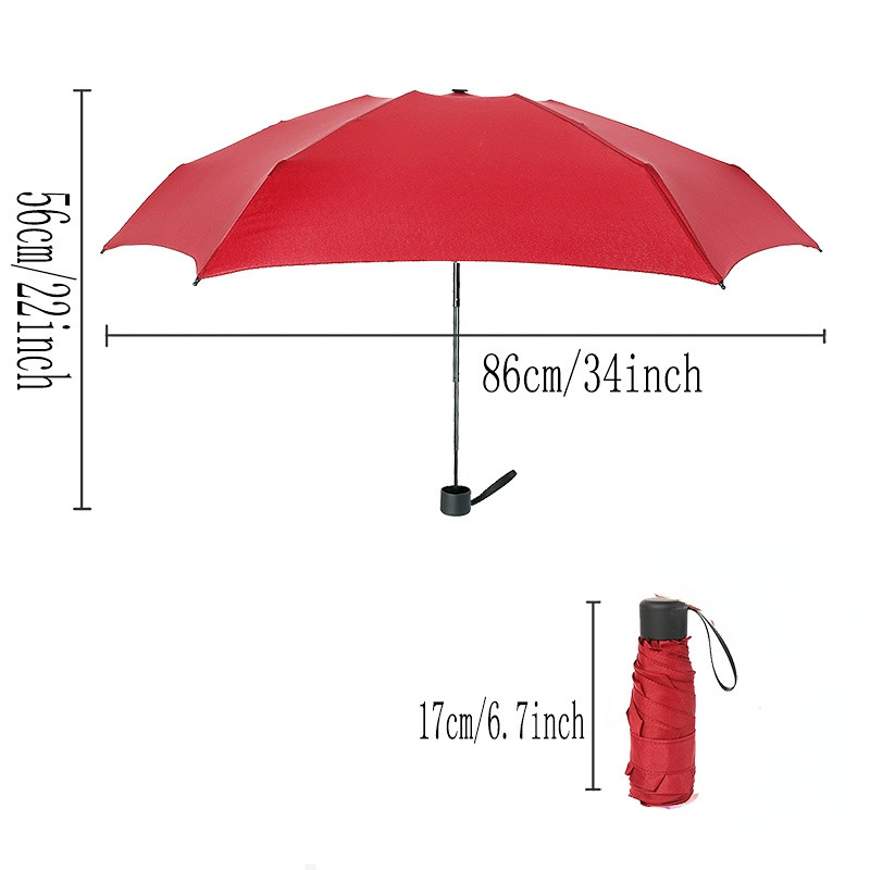 Mini kišeninis skėtis moterims, UV maži skėčiai, 180 g lietaus moterims, vandeniui atsparūs vyriški skėčiai nuo saulės Patogus mergaitėms kelionės Parapluie Kid