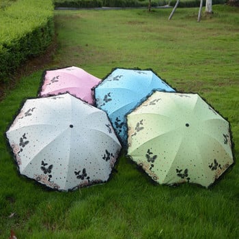 Водоустойчиви чадъри против ултравиолетови лъчи за момичета, преносими за пътуване мъже, моден сгъваем чадър за дъжд Sombrilla, дамски ветроустойчив чадър, чадър