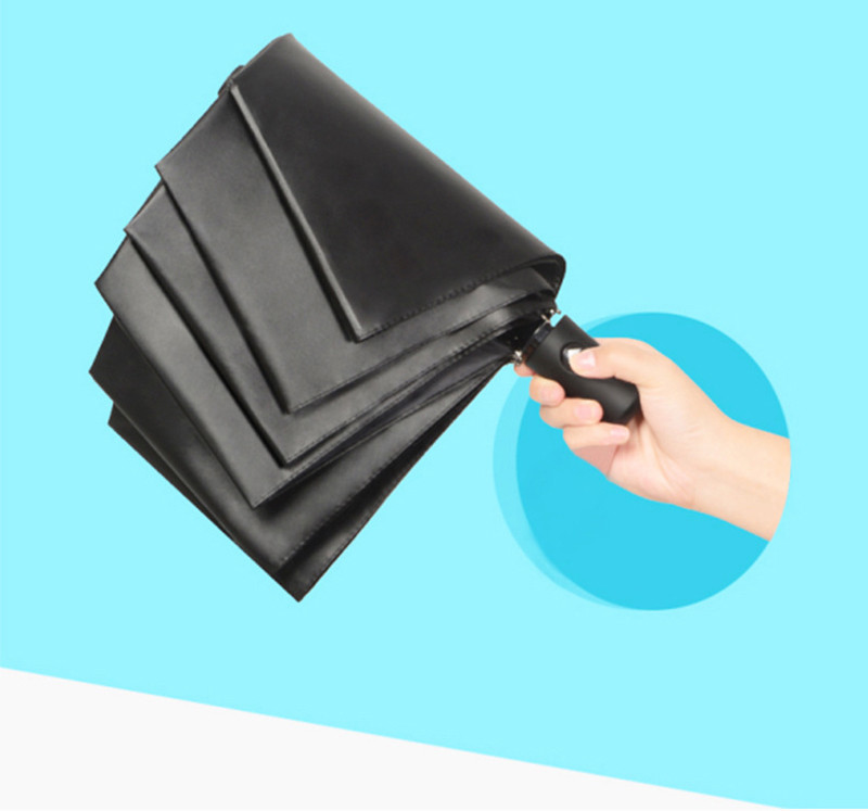 Trīskāršs Black Star Umbrella Sieviešu automātiskais lietussargs Vīriešu salokāmi lietussargi lietus un saules saulessargi dāvana vīriešiem Meitene bērns