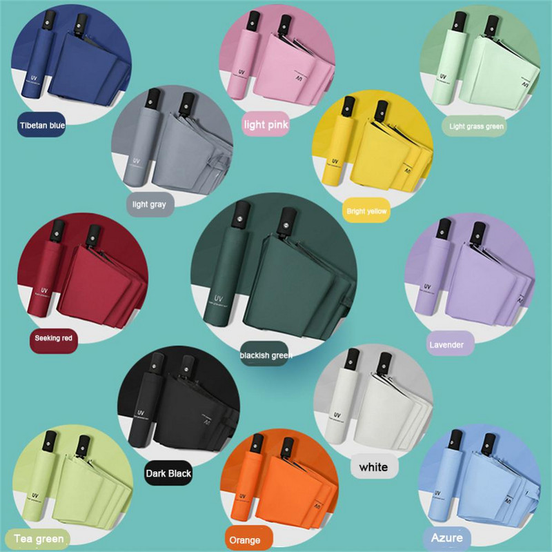 Prijenosni veliki suncobrani Anti-UV za kišu i sunce Dvoslojni kišobrani Kišobrani Otporna na vjetar Kišna oprema