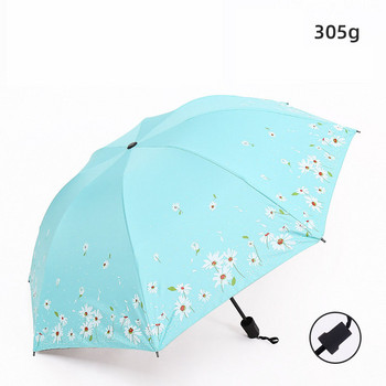 YADA Модни чадъри с принт на цветя на маргаритки Ветроустойчиви сгъваеми дъждовни чадъри за жени Дамски чадър Anti-uv женски чадър YD210039