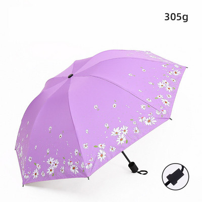 YADA modes margrietiņu ziedu lietussargi, vēja necaurlaidīgi salokāmi lietussargi sievietēm saulessargs pret UV sieviešu lietussargs YD210039