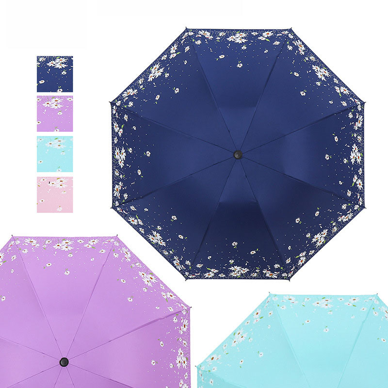 YADA modes margrietiņu ziedu lietussargi, vēja necaurlaidīgi salokāmi lietussargi sievietēm saulessargs pret UV sieviešu lietussargs YD210039