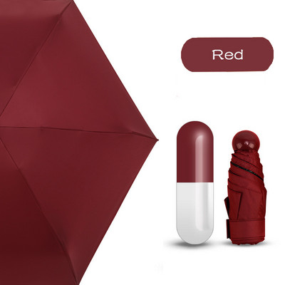 LIKE RAIN Mini kišobran s pet sklopivih kišobrana s malim džepovima Kišobran za žene s kreativnom kapsulom i džepnim kišobranom protiv UV zračenja UBY56