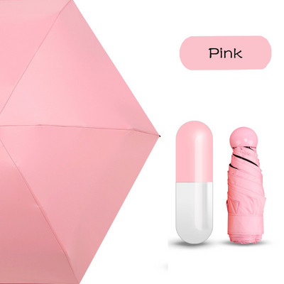 LIKE RAIN Mini kišobran s pet sklopivih kišobrana s malim džepovima Kišobran za žene s kreativnom kapsulom i džepnim kišobranom protiv UV zračenja UBY56