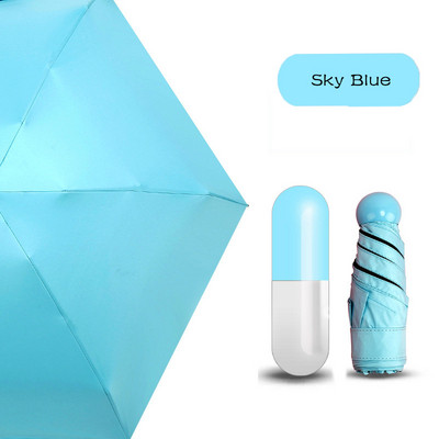 LIKE RAIN Mini kišobran s pet sklopivih kišobrana s malim džepovima Kišobran za žene s kreativnom kapsulom i džepnim kišobranom protiv UV zračenja UBY56