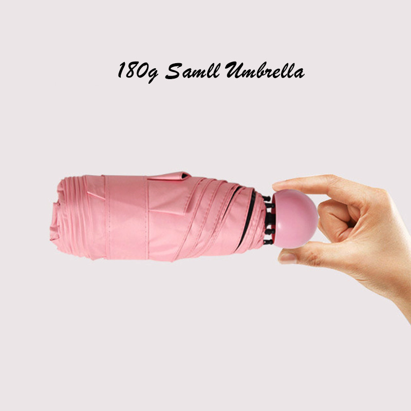 LIKE RAIN Mini kišobran s pet sklopivih kišobrana s malim džepovima Kišobran za žene s kreativnom kapsulom i džepnim kišobranom protiv UV zračenja UBY56