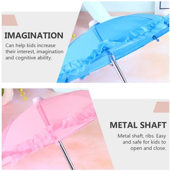 Дантелена играчка Чадър Мини едноцветни чадъри Декорации Детски аксесоари Подпори Детски играчки