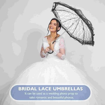 Lace Umbrella Stage Dancing Prop Κέντημα Ομπρέλα Lady Photography Στολή Αξεσουάρ Performance Wedding