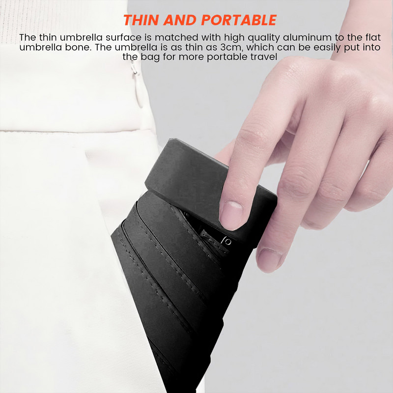 Mini kapsula kišobran svjetlo sklopivi sunčani kišobran ženski kišobran anti-UV suncobran džepni kišobran krema za sunčanje Paraguas za putovanja