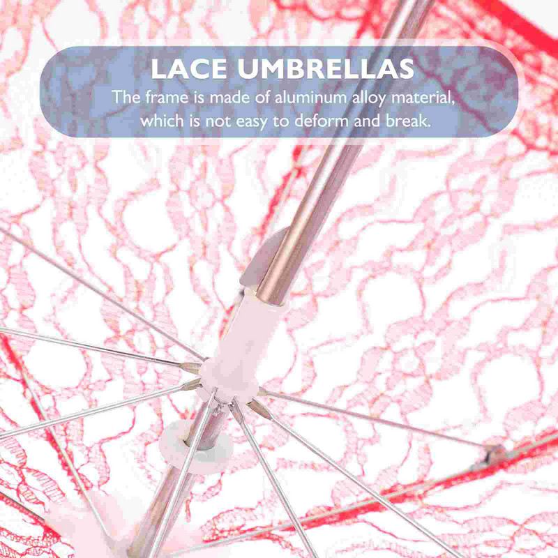 Mežģīņu lietussargu skatuves dejošanas rekvizīti Dāmu fotografēšanas rekvizīti kāzu saulessargs vintage mazs izšūšanas kostīmu aksesuāru priekšnesums