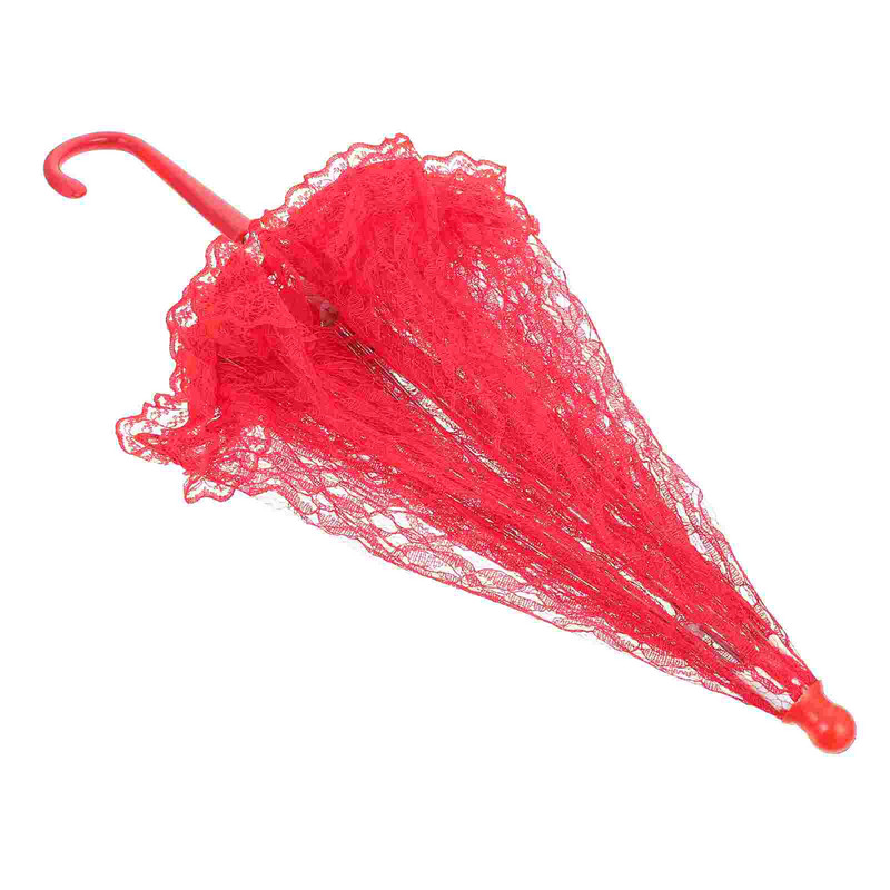 Mežģīņu lietussargu skatuves dejošanas rekvizīti Dāmu fotografēšanas rekvizīti kāzu saulessargs vintage mazs izšūšanas kostīmu aksesuāru priekšnesums