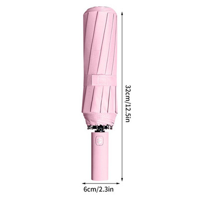 12 Bones automātiskais lietussargs ar vienu klikšķi atverams un aizverams vīriešu biznesa salokāms liels, pastiprināts, vēja necaurlaidīgs sieviešu saulessargs