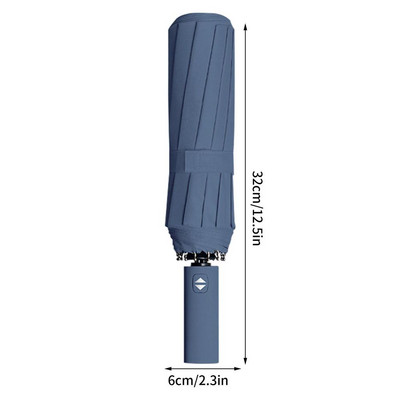 12 Bones automātiskais lietussargs ar vienu klikšķi atverams un aizverams vīriešu biznesa salokāms liels, pastiprināts, vēja necaurlaidīgs sieviešu saulessargs