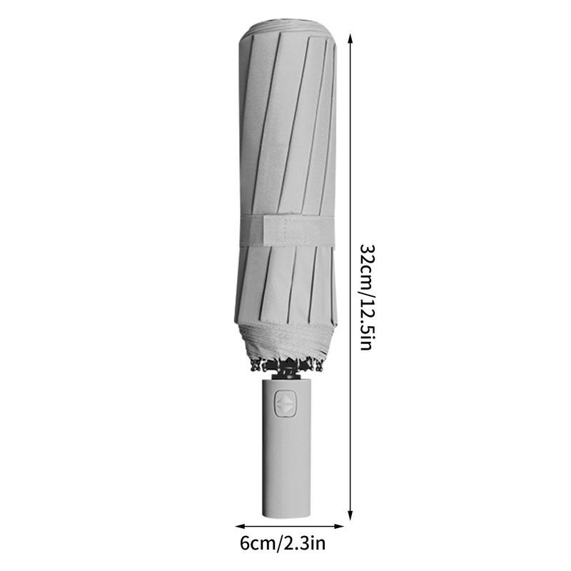12 Bones automātiskais lietussargs ar vienu klikšķi atverams un aizverams vīriešu biznesa salokāms liels, pastiprināts, vēja necaurlaidīgs sieviešu saulessargs
