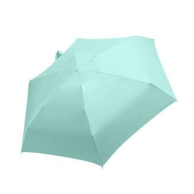 Umbrelă de lux ușoară pentru femei Umbrelă de soare cu acoperire neagră 5 ori Umbrelă de ploaie unisex Mini umbrelă portabilă de călătorie